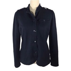 NWT CONVERSE Navy Peplum Jacket, Size Small